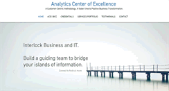 Desktop Screenshot of analyticscenterofexcellence.com